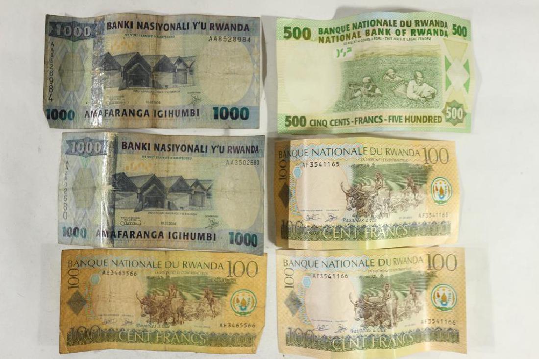 RWANDA 3-2003 100 CENT FRANCS, 2004-500 CENTS: FRANCS AND 2-2004 1000 FRANCS