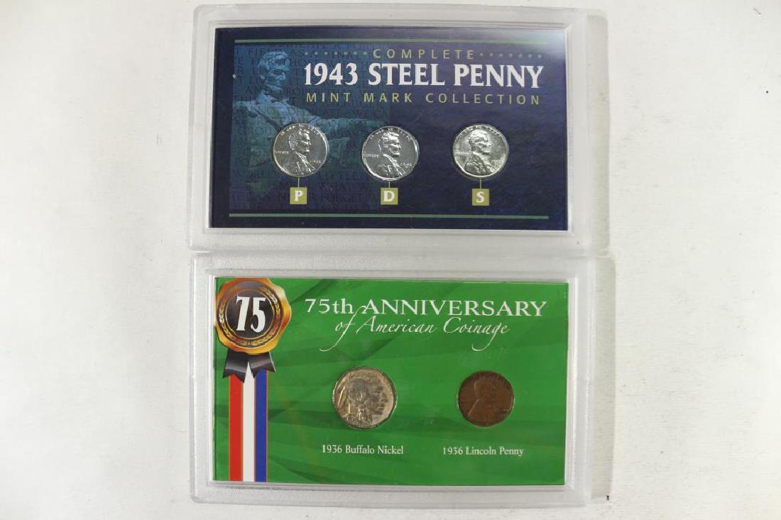 2-US COIN SETS 1943-P/D/S STEEL CENTS AND 75TH (1 of 2)