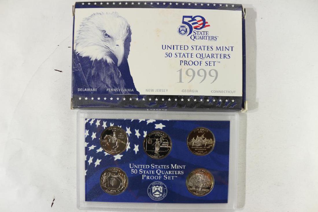 1999 US 50 STATE QUARTERS PROOF SET WITH BOX (1 of 2)