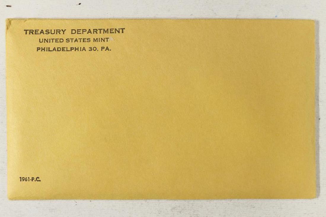 1961 US SILVER PROOF SET (WITH ENVELOPE) SEALED (1 of 2)