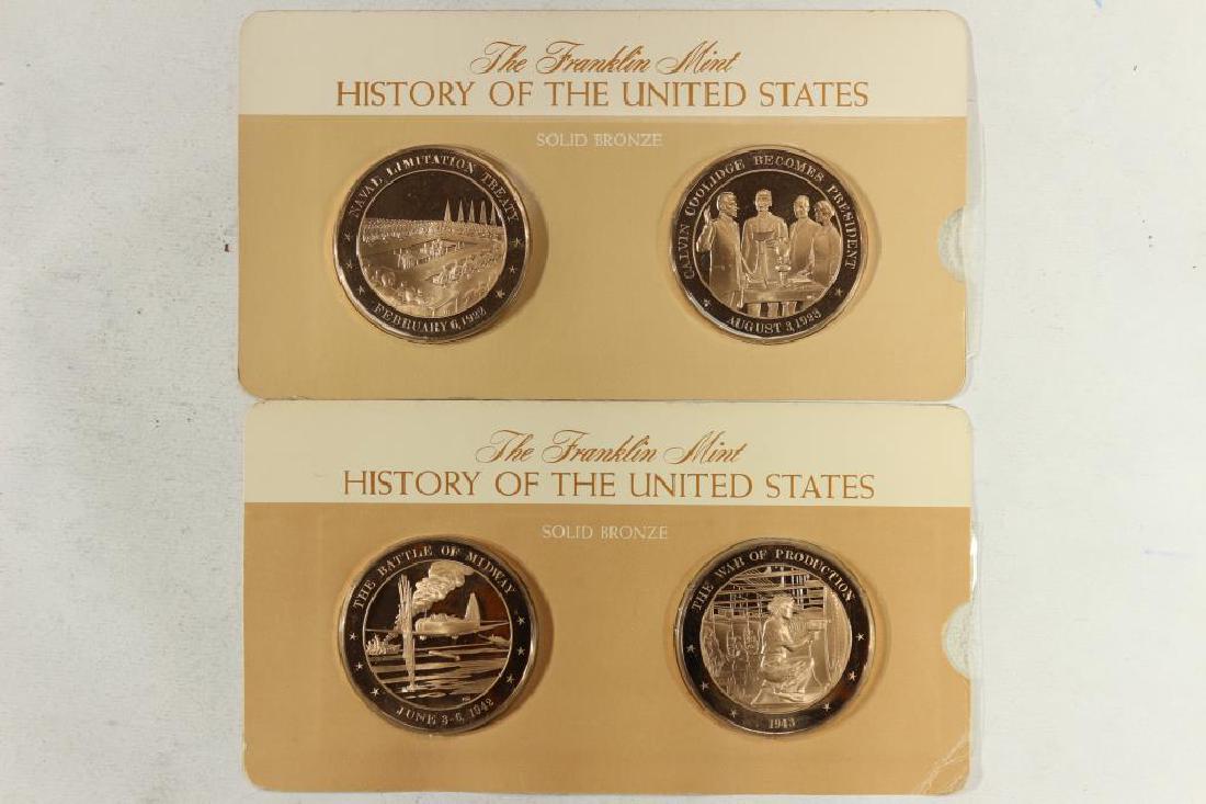 4-1 3/4" SOLID BRONZE HISTORY OF THE UNITED STATES (1 of 2)