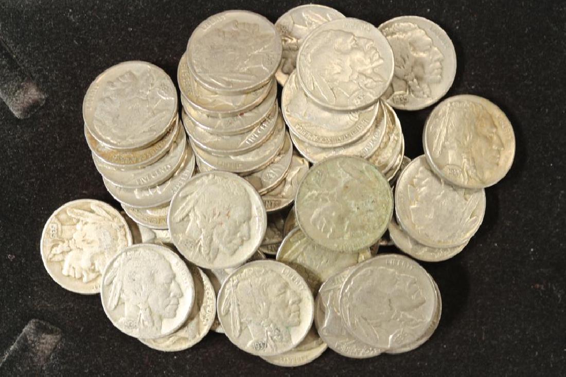 40 ASSORTED FULL DATE 1930'S BUFFALO NICKELS (1 of 1)