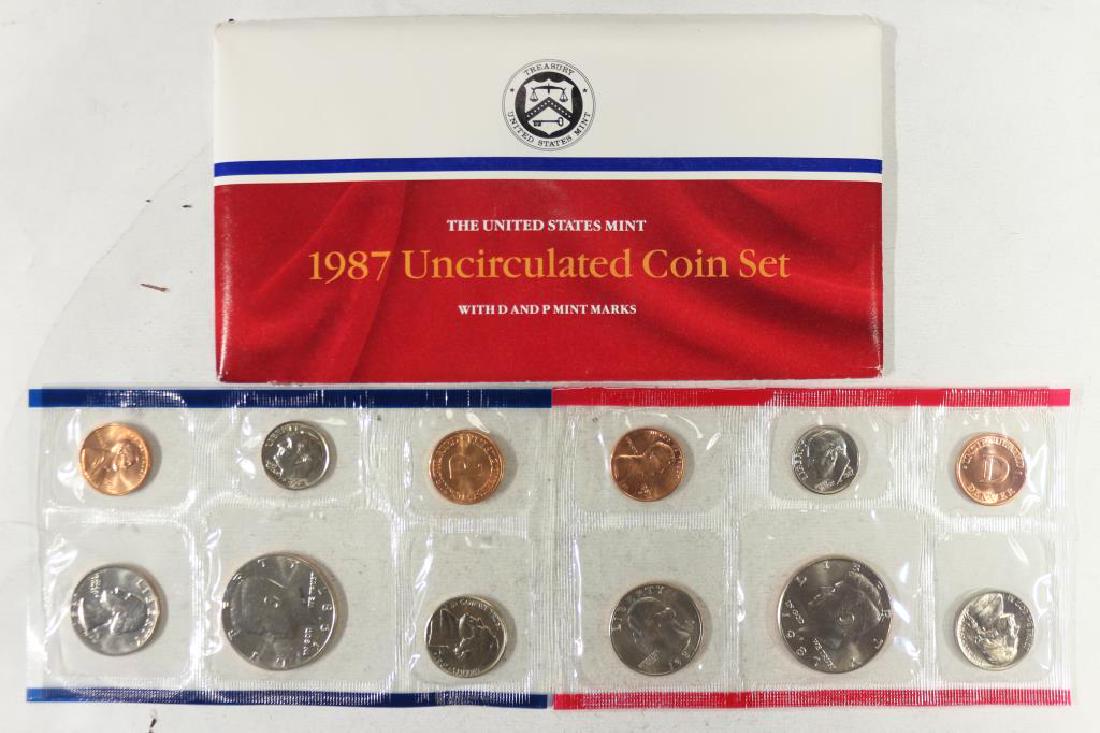 1987 US MINT SET (UNC) P/D (WITH ENVELOPE) (1 of 2)