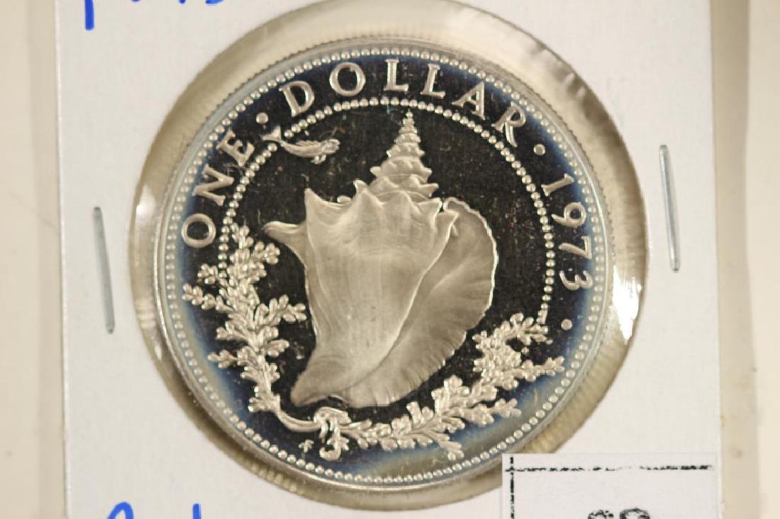 1973 BAHAMAS SILVER PROOF DOLLAR .4666 OZ. ASW (1 of 2)