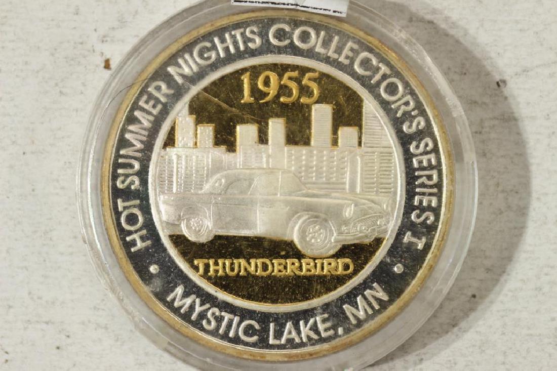 $40-24KT GOLD PLATED .999 FINE SILVER GAMING TOKEN (1 of 2)