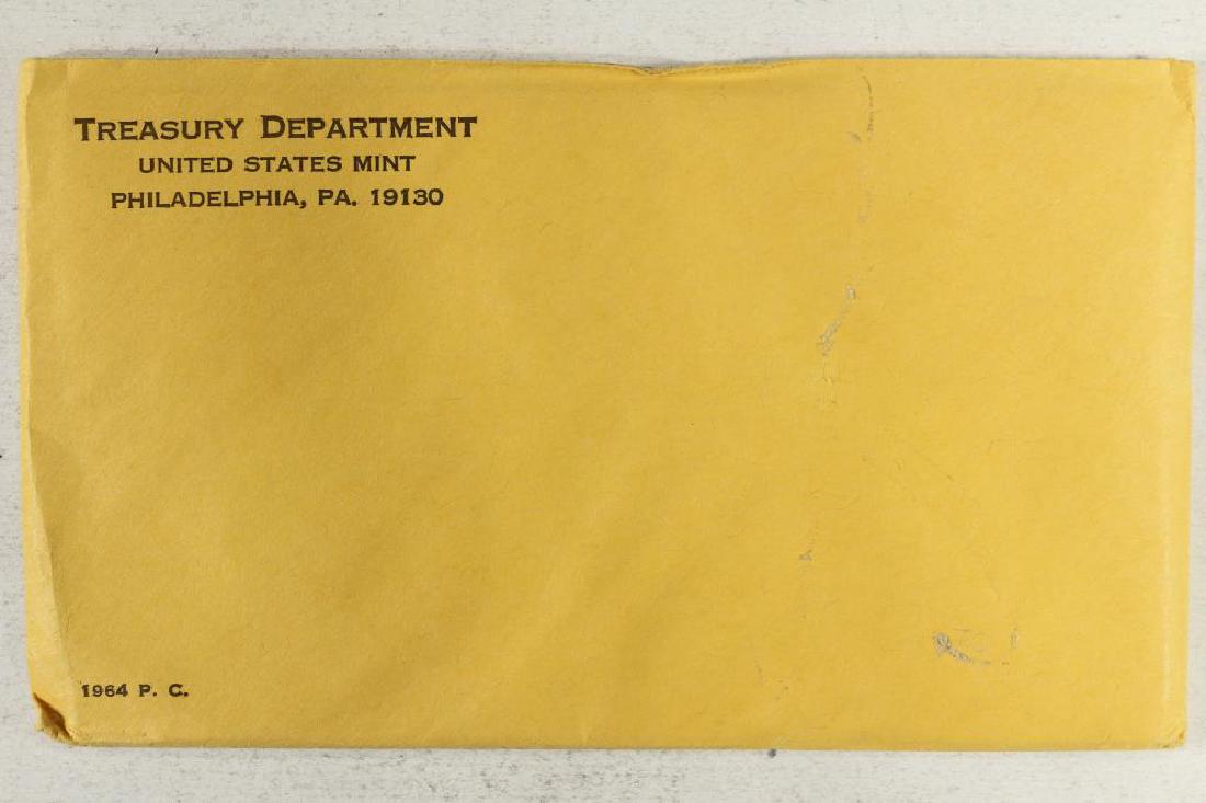 1964 US SILVER PROOF SET (WITH ENVELOPE) SEALED (1 of 1)