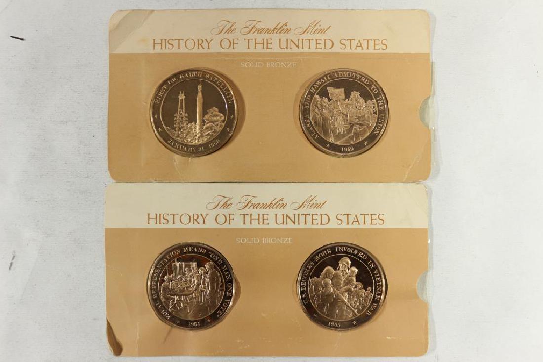 4-1 3/4" SOLID BRONZE HISTORY OF THE UNITED STATES (1 of 2)