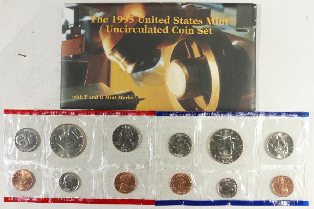 1995 US MINT SET (UNC) P/D (WITH ENVELOPE) (1 of 2)