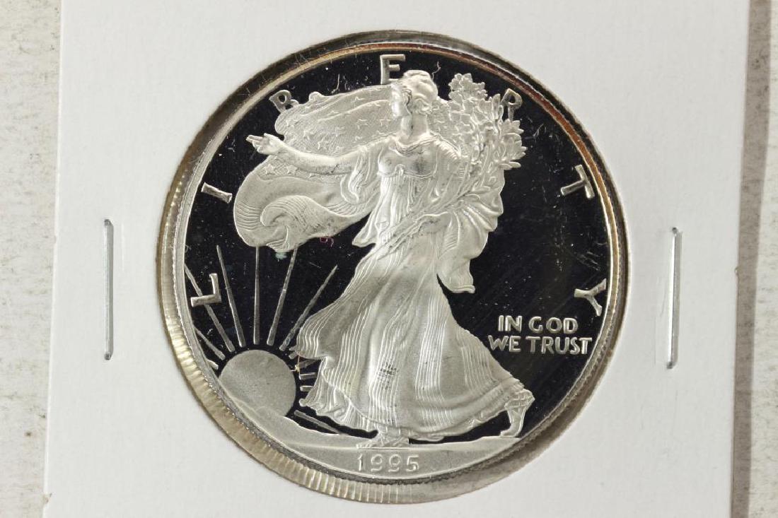 1995-P PROOF AMERICAN SILVER EAGLE (1 of 2)