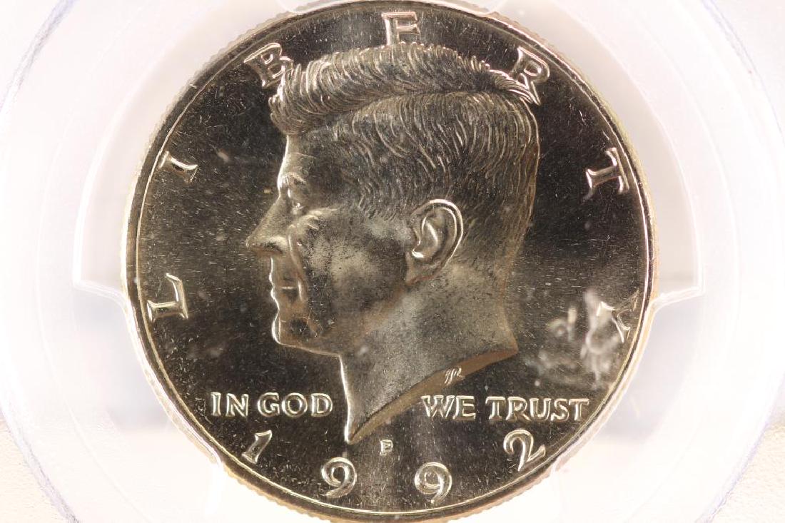 1992-P KENNEDY HALF DOLLAR PCGS MS66 (1 of 3)