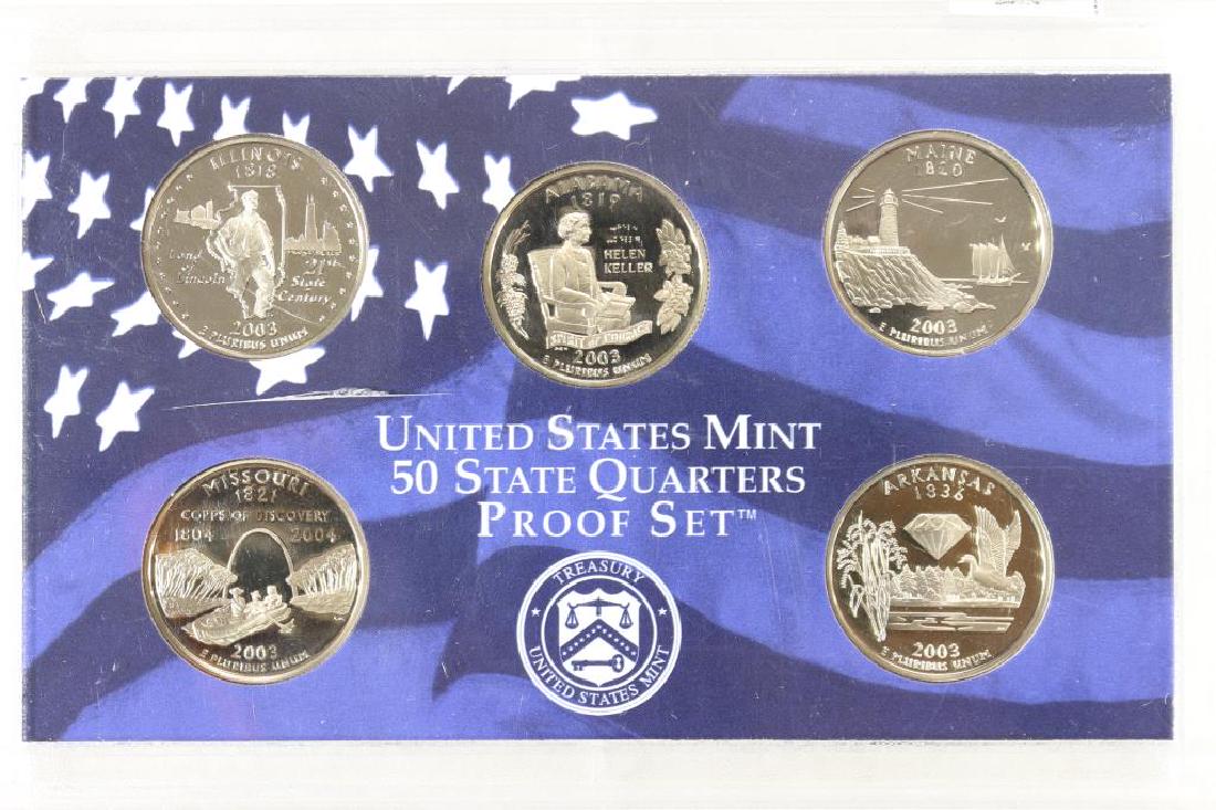2003 US 50 STATE QUARTERS PROOF SET NO BOX (1 of 2)