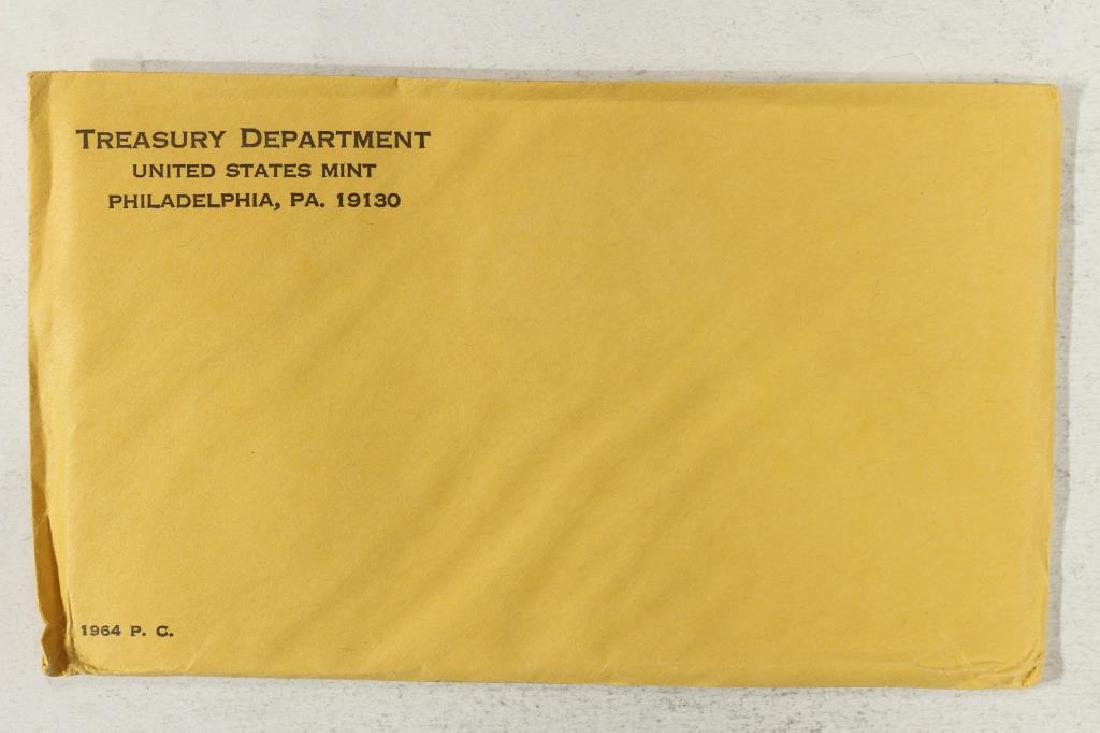 1964 US SILVER PROOF SET (WITH ENVELOPE) SEALED (1 of 1)
