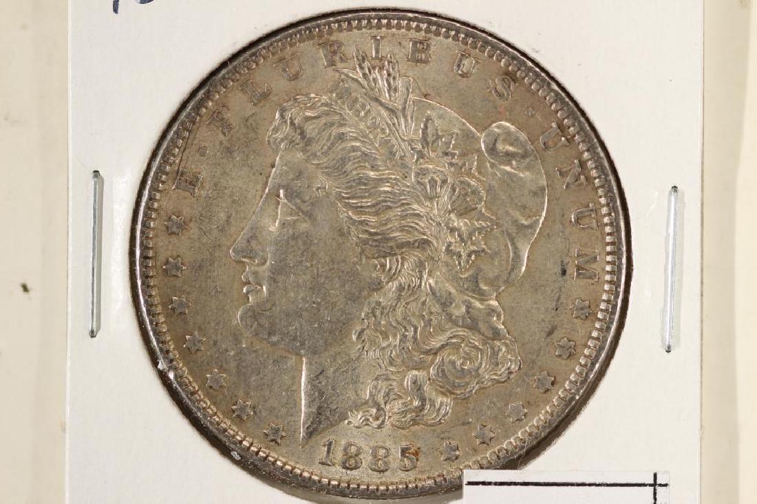 1885 MORGAN SILVER DOLLAR: You must call us at 1-763-862-8302 or email us at bidalotauction@aol.com with your credit card number directly. Thanks.