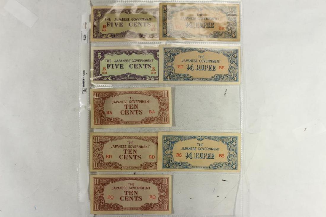 WWII JAPANESE GOVERNMENT INVASION CURRENCY (1 of 2)
