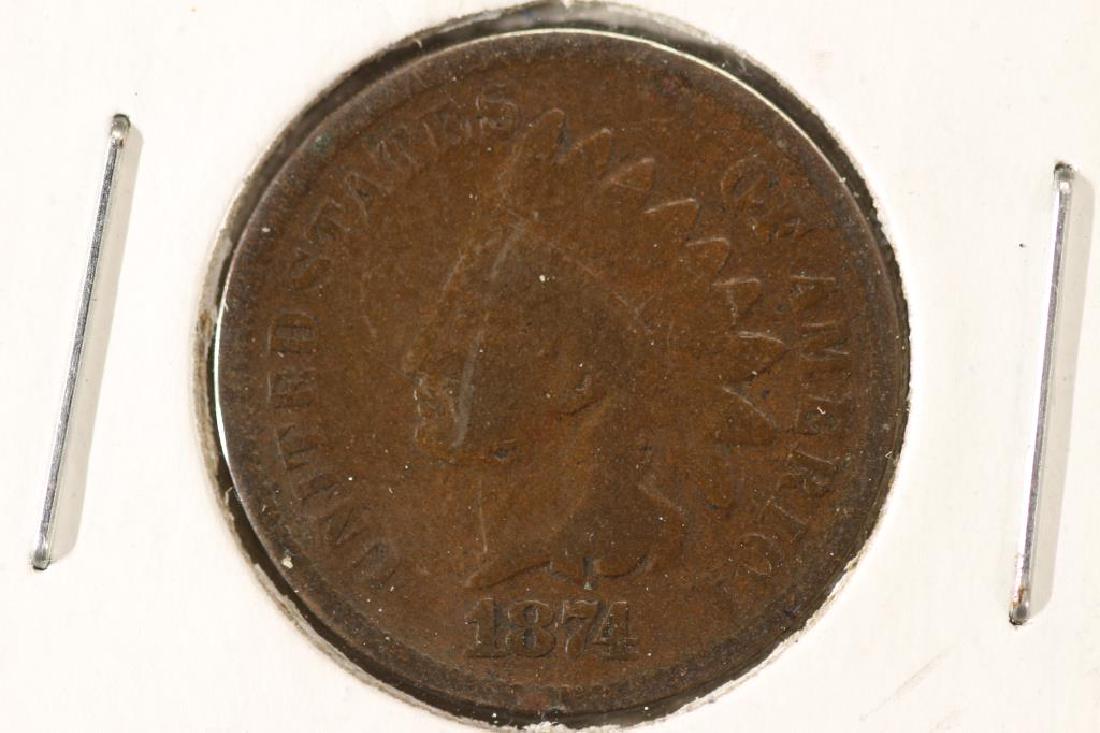 1874 INDIAN HEAD CENT (SEMI-KEY) (1 of 2)