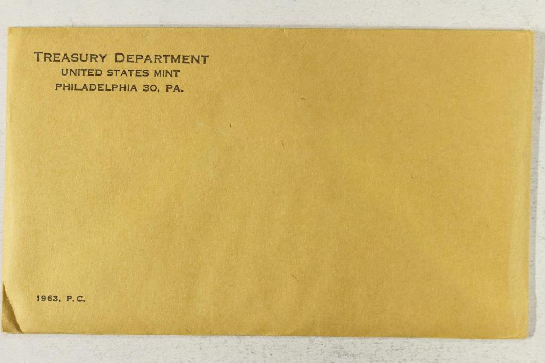 1963 US SILVER PROOF SET WITH ENVELOPE SEALED (1 of 2)