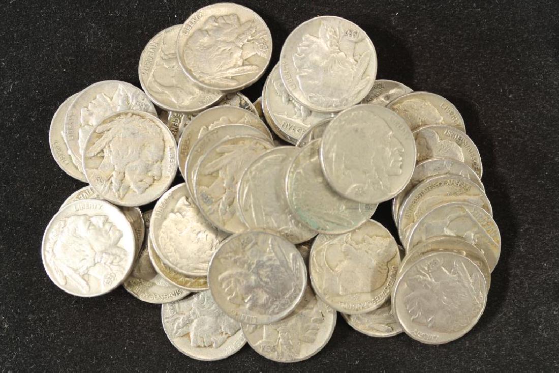 40 ASSORTED FULL DATE 1930'S BUFFALO NICKELS (1 of 1)