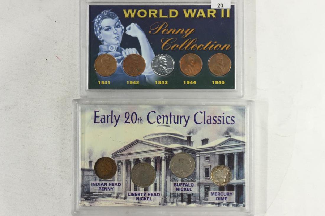 2 US COIN SETS-WWII PENNY COLLECTION AND EARLY (1 of 2)