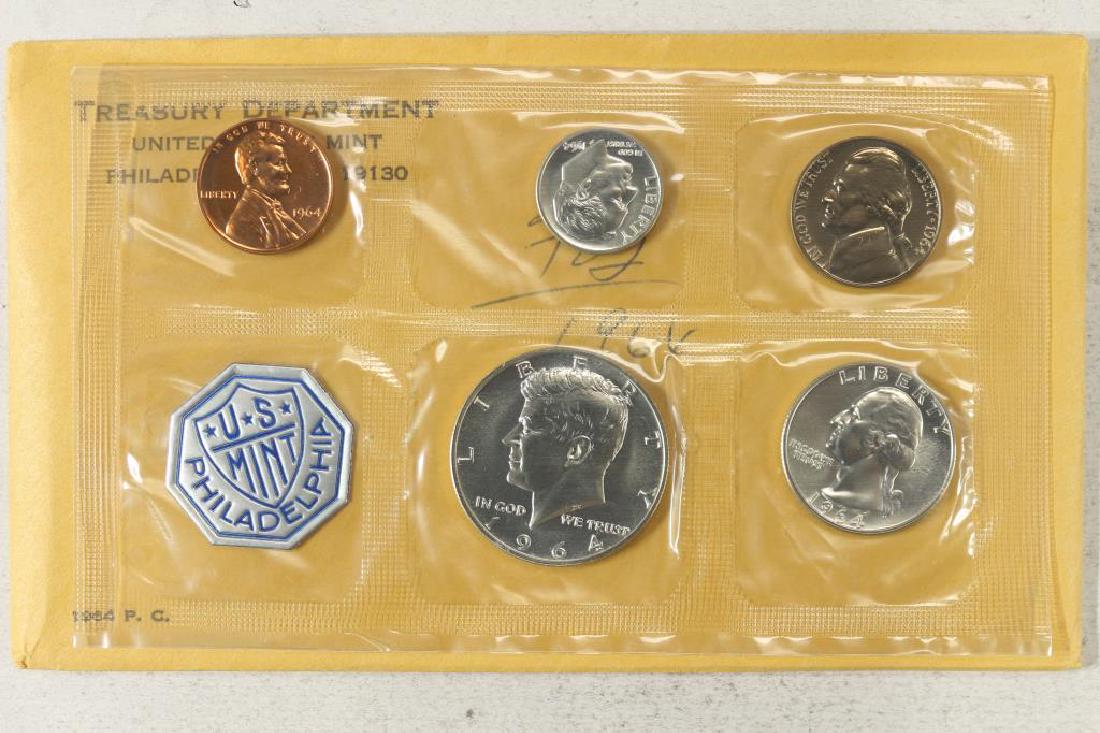 1964 US SILVER PROOF SET (WITH ENVELOPE) (1 of 2)