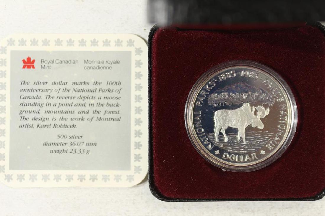 1985 CANADA NATIONAL PARKS PROOF SILVER DOLLAR (1 of 2)