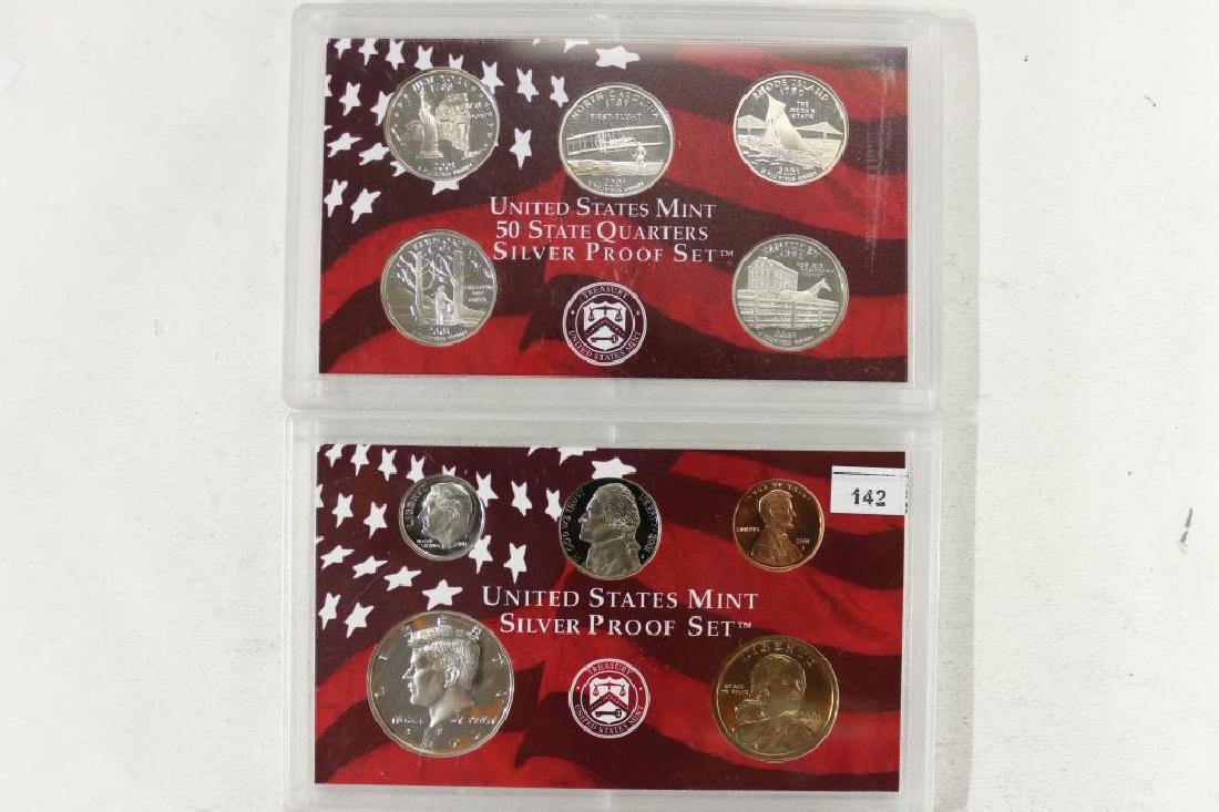 2001 US SILVER PROOF SET (WITHOUT BOX) (1 of 2)