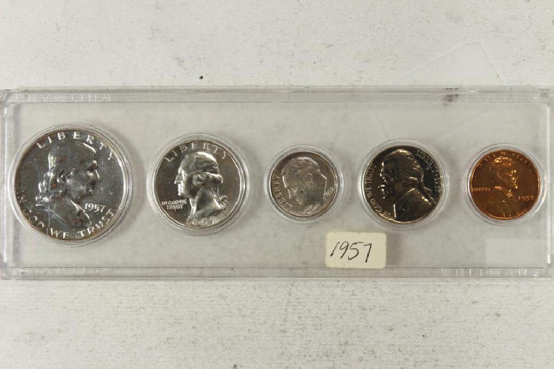 1957 US SILVER PROOF SET IN PLASTIC CASE (1 of 2)