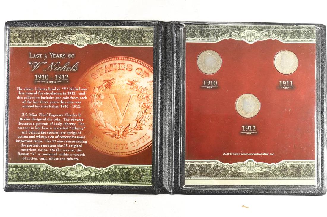 LAST 3 YEARS OF LIBERTY "V" NICKEL 1910, 1911 & 12 (1 of 3)