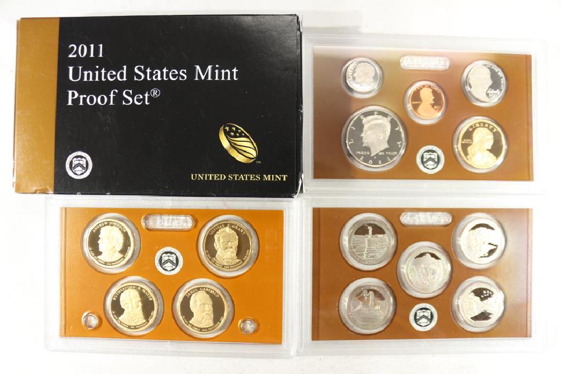 2011 US PROOF SET (WITH BOX) 14 PIECES (1 of 2)
