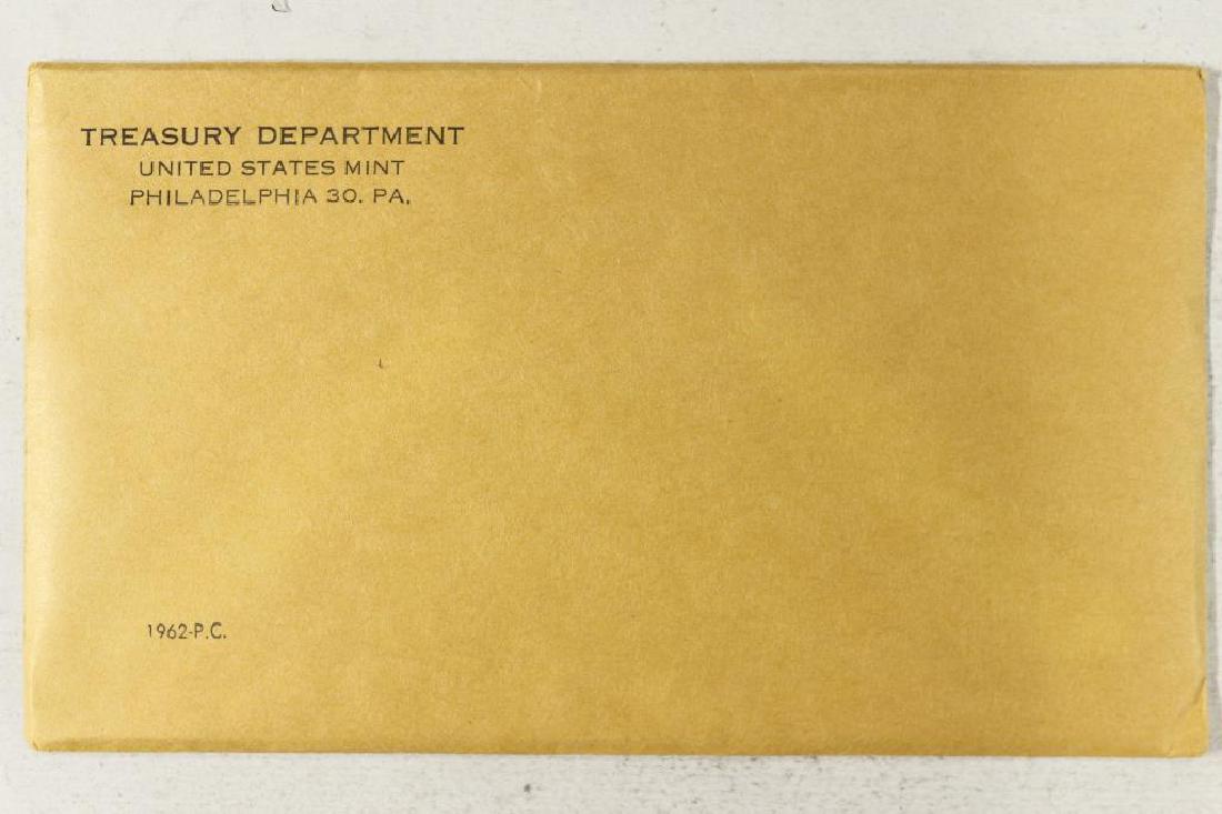 1962 US SILVER PROOF SET (WITH ENVELOPE) SEALED (1 of 2)