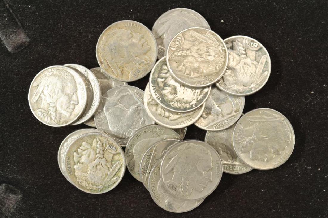 20 ASSORTED FULL DATE BUFFALO NICKELS (1 of 1)