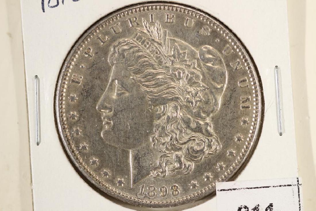 1898 MORGAN SILVER DOLLAR AU++ (1 of 2)