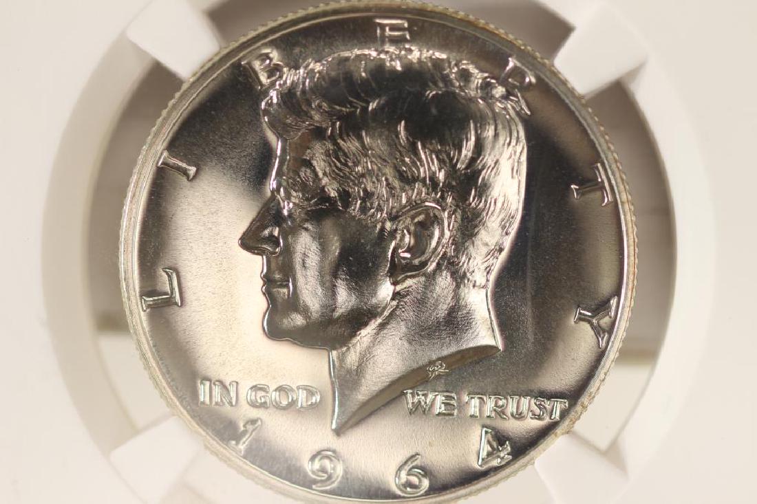 1964 90% SILVER KENNEDY HALF DOLLAR NGC PF67 (1 of 3)