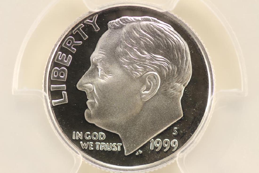 1999-S SILVER ROOSEVELT DIME PCGS PR69 DCAM (1 of 3)
