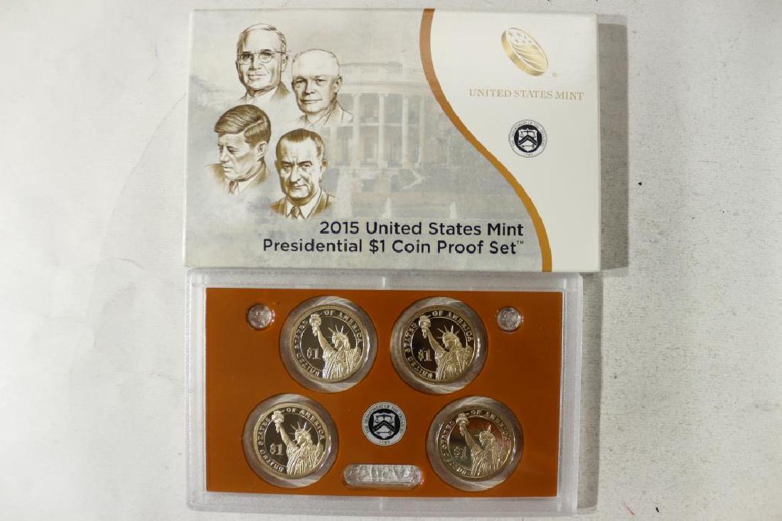 2015 PRESIDENTIAL DOLLAR PROOF SET WITH BOX (1 of 2)