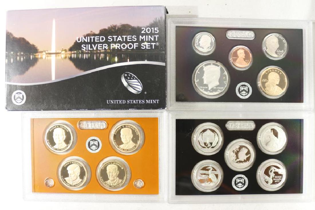 2015 US SILVER PROOF SET (WITH BOX) 14 PIECES (1 of 2)
