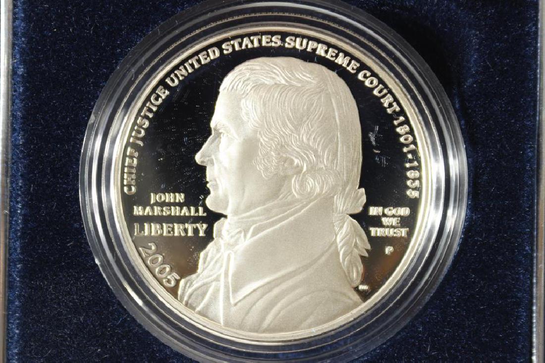 2005 CHIEF JUSTICE JOHN MARSHALL PROOF SILVER $: ORIGINAL US MINT PACKAGING