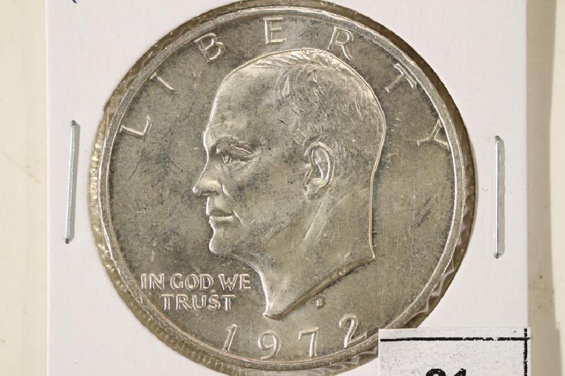 1972-S IKE SILVER DOLLAR BRILLIANT UNC (1 of 2)