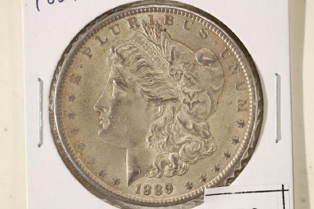 1889 MORGAN SILVER DOLLAR: You must call us at 1-763-862-8302 or email us at bidalotauction@aol.com with your credit card number directly. Thanks.