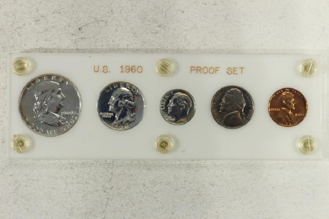 1960 US SILVER PROOF SET IN PLASTIC CASE (1 of 2)