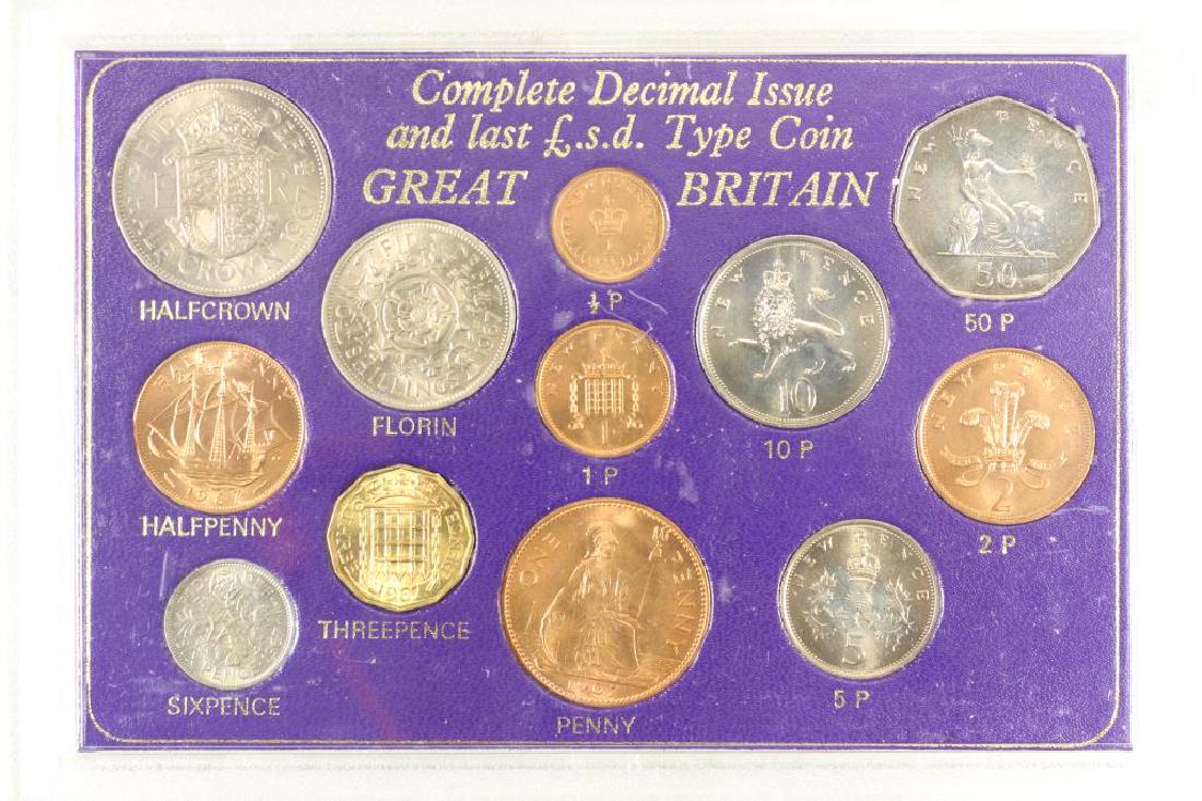 COMPLETE DECIMAL ISSUE AND LAST L.S.D. TYPE COIN (1 of 2)
