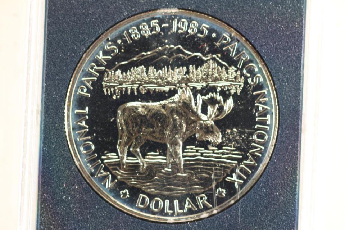 1985 CANADA NATIONAL PARKS PROOF SILVER DOLLAR (1 of 2)