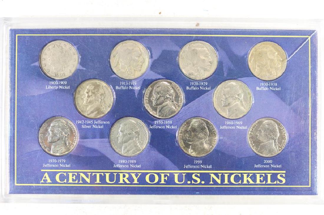 A CENTURY OF US NICKELS SET CONTAINS: LIBERTY "V" (1 of 2)