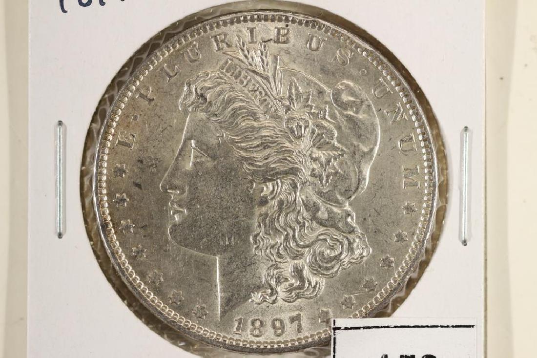 1897 MORGAN SILVER DOLLAR UNC (1 of 2)