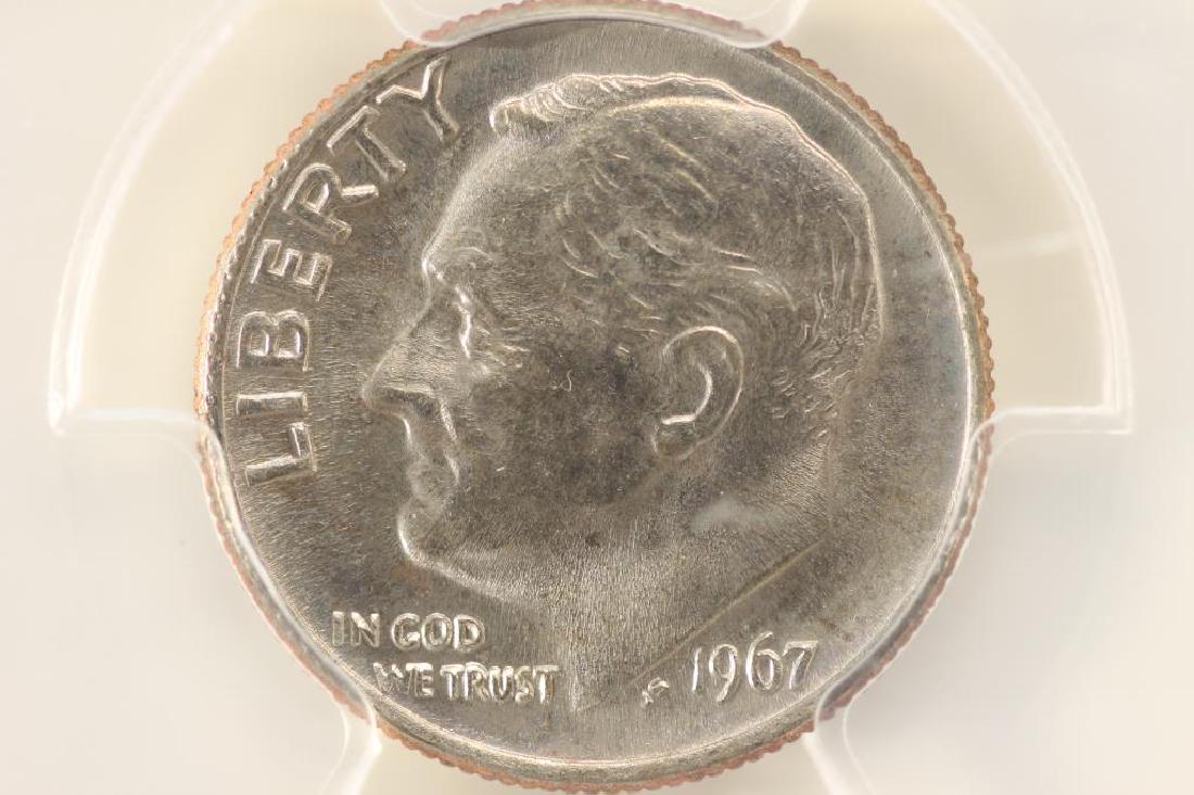 1967 ROOSEVELT DIME PCGS MS66 (1 of 3)