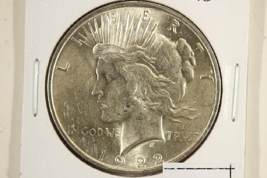 1922 PEACE SILVER DOLLAR BRILLIANT UNC (1 of 2)