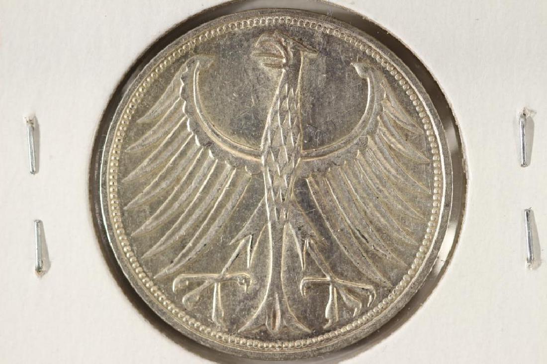 1970-F GERMAN SILVER 5 MARKS BU (1 of 2)