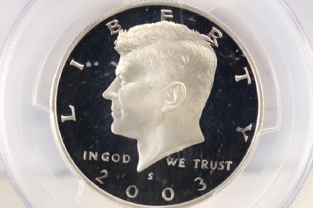 2003-S SILVER KENNEDY HALF DOLLAR PCGS PR69 DCAM (1 of 3)