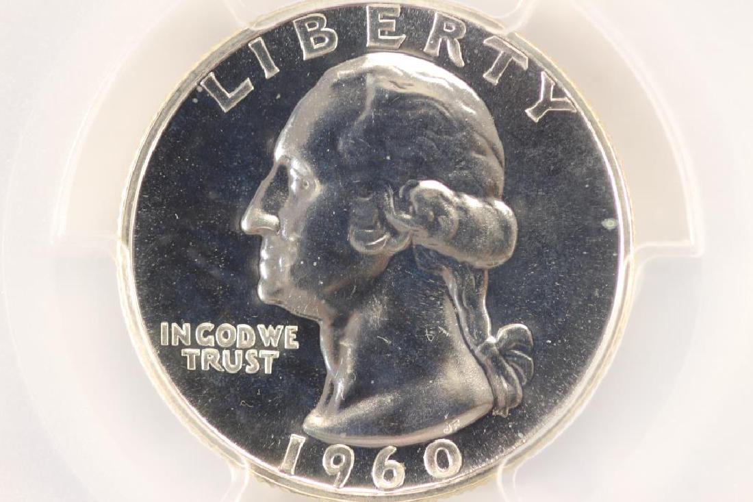 1960 WASHINGTON SILVER QUARTER PCGS PR67 (1 of 3)