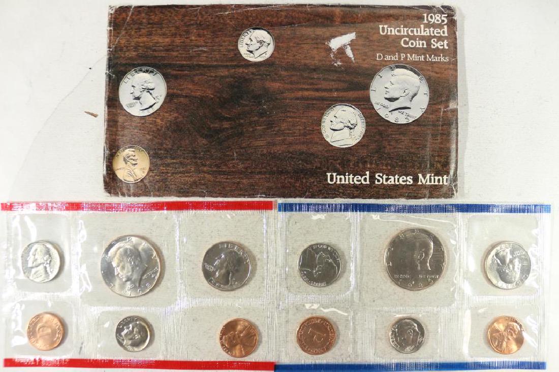 1985 US MINT SET (UNC) P/D (WITH ENVELOPE) (1 of 2)