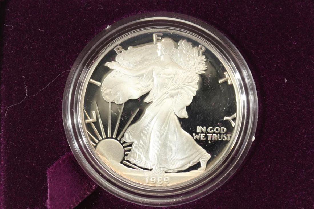 1989-S PROOF AMERICAN SILVER EAGLE (1 of 3)
